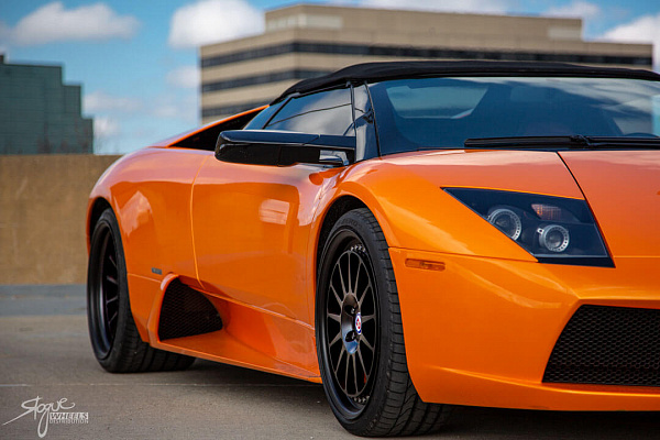 Фото дисков HRE 303 Черный сатин на Lamborghini Murcielago
