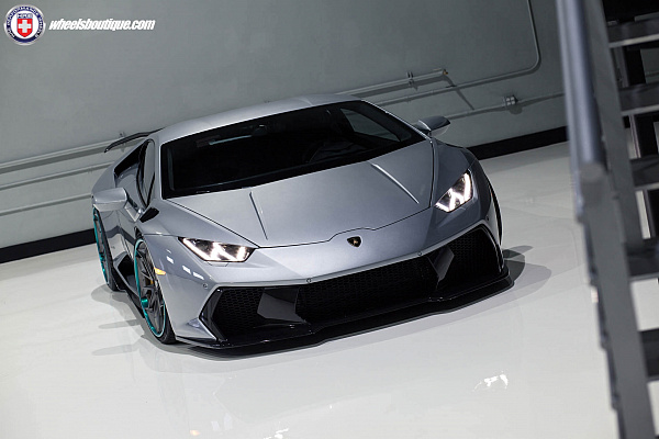 Фото дисков HRE S201 Сатиновый темный лак на Lamborghini Huracan