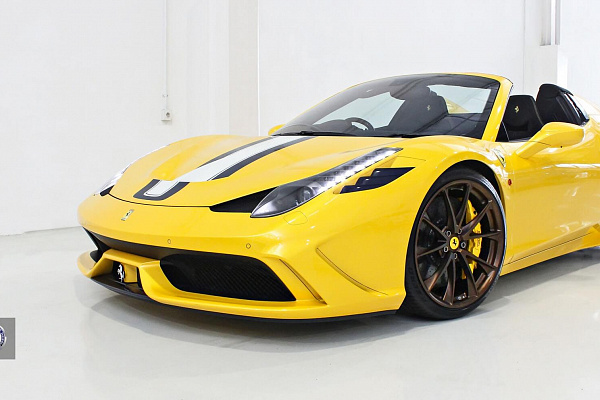 Фото дисков HRE P204 Сатиновая бронза на Ferrari 458