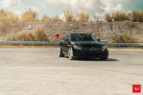 Фото дисков Vossen HF-4T Серебро на Mercedes-Benz C-Class (W205)