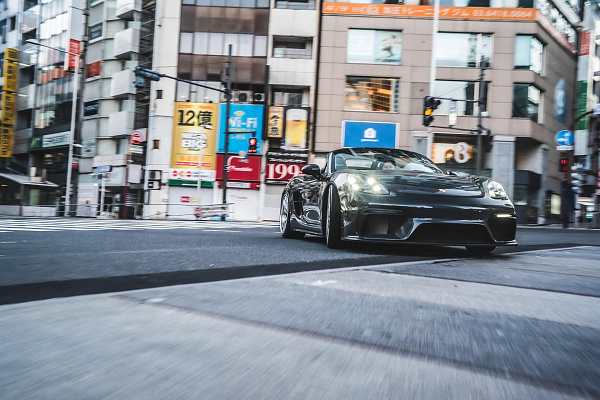Фото дисков Brixton Forged CM5-R Полированный лак на Porsche Boxster IV
