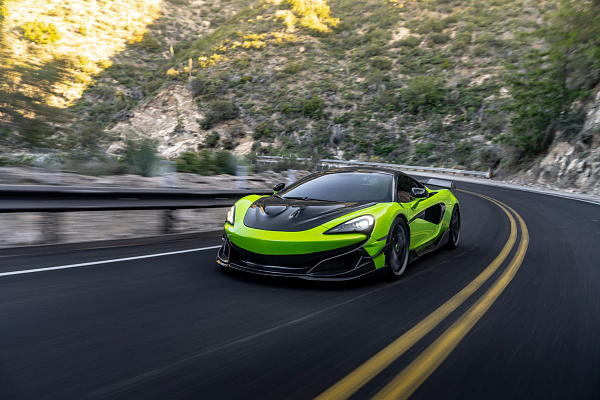 Фото дисков Brixton Forged PF14 R / RS Сатиновый темный лак на McLaren 600