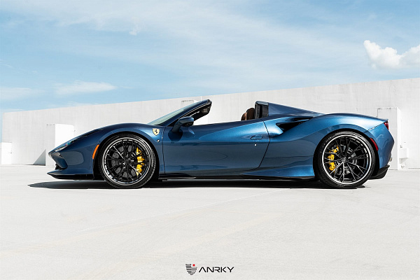 Фото дисков Anrky S3-X5 Черный сатин на Ferrari F8