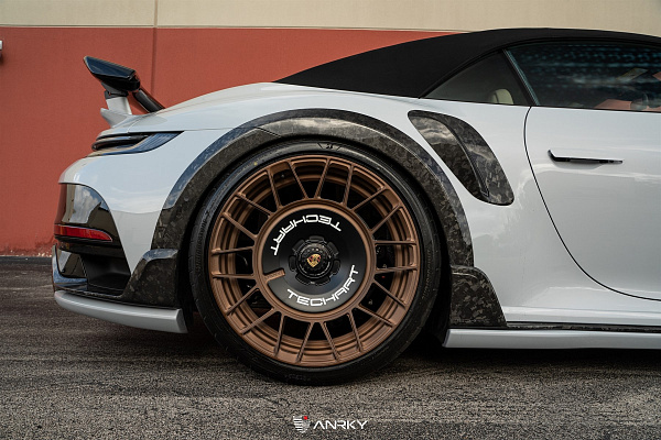 Фото дисков Anrky AN20 Aerosport Сатиновая бронза на Porsche 911 VIII