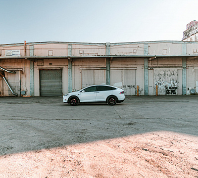 Фото дисков Vossen HF-4T на Tesla Model X