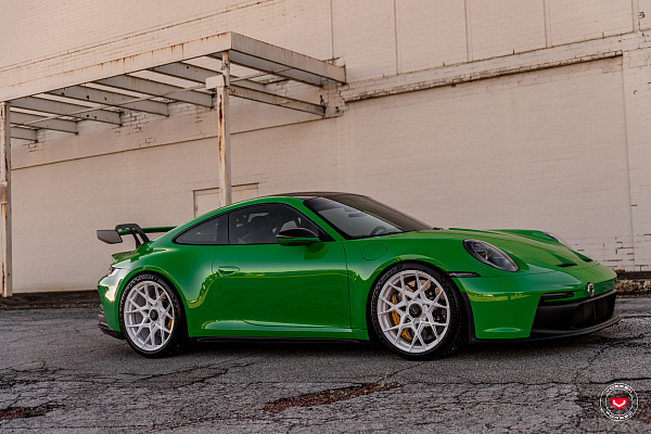 Фото дисков Vossen S21-07 Белый глянец на Porsche 911 VIII