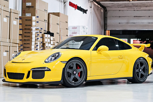 Фото дисков HRE 305 Сатиновый графит на Porsche 911 VII