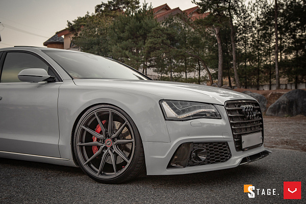 Фото дисков Vossen HF-3 Сатиновый графит на Audi A/S 8 (D4)