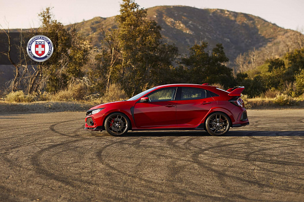 Фото дисков HRE R101 Lightweight Сатиновая бронза на Honda Civic Type R FK8