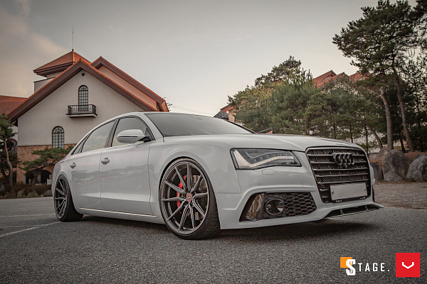 Фото дисков Vossen HF-3 Сатиновый графит на Audi A/S 8 (D4)