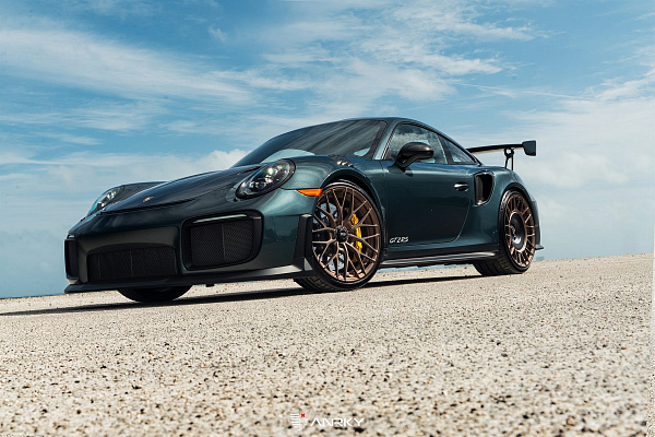Фото дисков Anrky AN20 Aerosport Сатиновая бронза на Porsche 911 VII