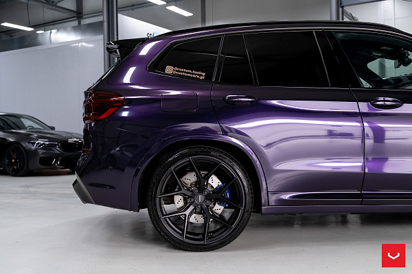 Фото дисков Vossen HF-5 Черный сатин на BMW X3/X3 M (G01/F97)