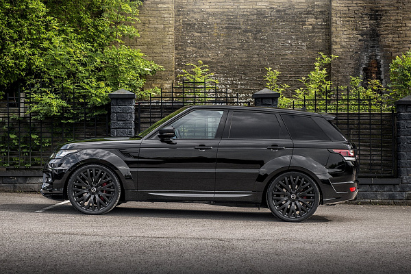 Фото дисков Kahn RS-2 Черный сатин на Land Rover Range Rover Sport II