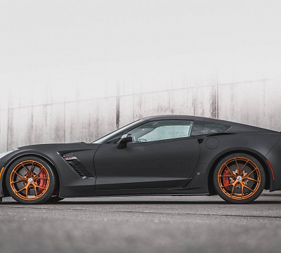 Фото дисков HRE P101 на Chevrolet Corvette C7