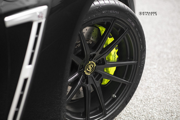Фото дисков Strasse Wheels SV1 Deep Concave Monoblock Черный сатин на Nissan GT-R