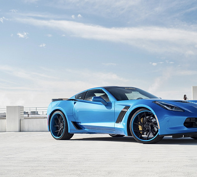 Фото дисков Savini SV67 на Chevrolet Corvette C7