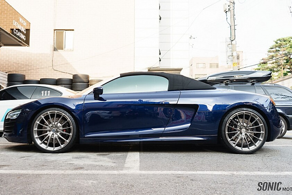 Фото дисков HRE P103 Глянцевый тонированный лак на Audi R8 (Typ 42)
