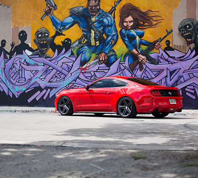 Фото дисков Vossen VFS-5 на Ford Mustang VI