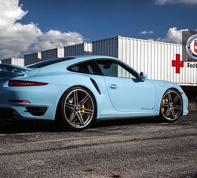 Фото дисков HRE P106 на Porsche 911 VII