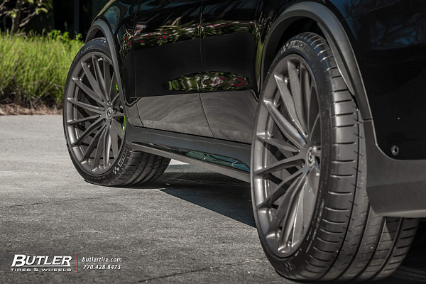 Фото дисков HRE P103 Глянцевый графит на Mercedes-Benz GLC (X253, C253)