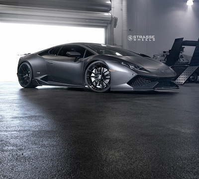 Фото дисков Strasse Wheels SV1 Deep Concave Monoblock на Lamborghini Huracan