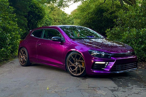 Фото дисков Bola FLA Сатиновая бронза на Volkswagen Scirocco III