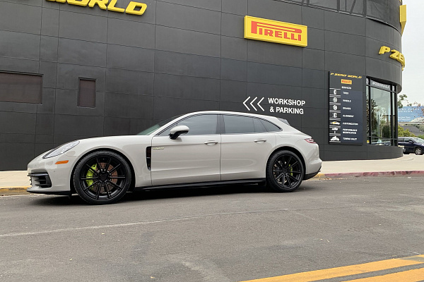 Фото дисков CEC C25 Черный сатин на Porsche Panamera II