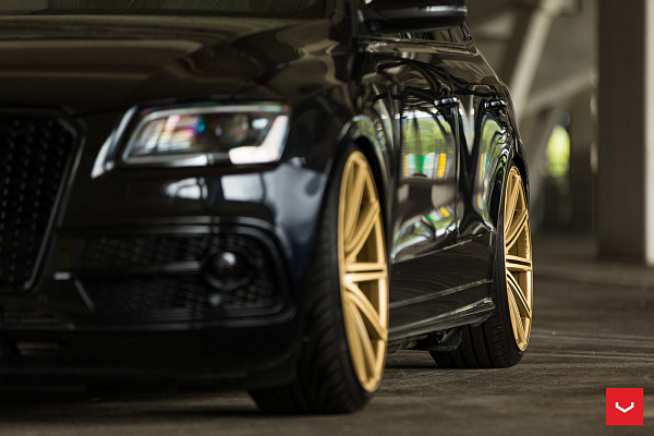 Фото дисков Vossen CV4 Сатиновое золото на Audi Q5 (8R)
