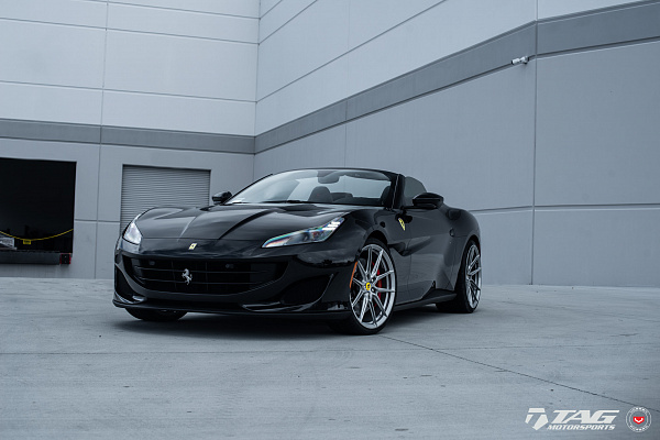 Фото дисков NOVITEC NF8 Серебро на Ferrari Portofino