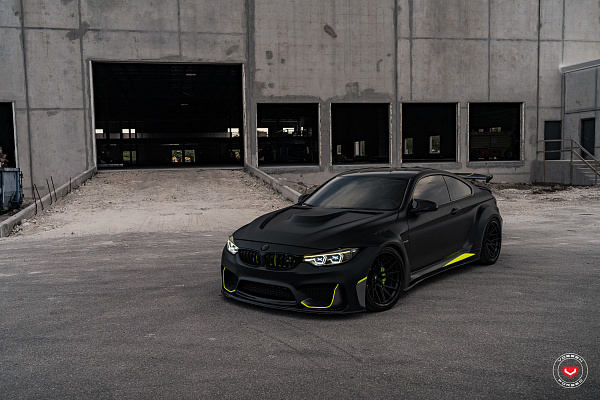Фото дисков Vossen M-X3 (3-Piece) Черный сатин на BMW 4/M4 (F32/F82)