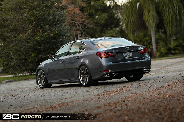 Фото дисков BC Forged HCS21 Глянцевая бронза на Lexus GS IV