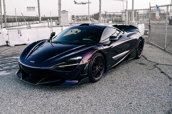Фото дисков Brixton Forged CM6-RS Черный сатин на McLaren 720S