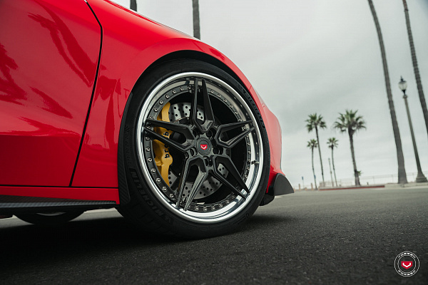 Фото дисков Vossen EVO-1 (3-Piece) Глянцевый графит на Chevrolet Corvette C8