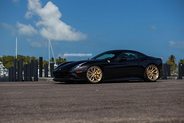 Фото дисков HRE S201H Сатиновое золото на Ferrari California