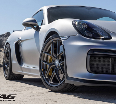 Фото дисков HRE R101 Lightweight на Porsche Cayman II