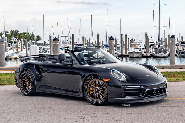 Фото дисков Strasse Wheels SV15FF Deep Concave FS Сатиновая бронза на Porsche 911 VII