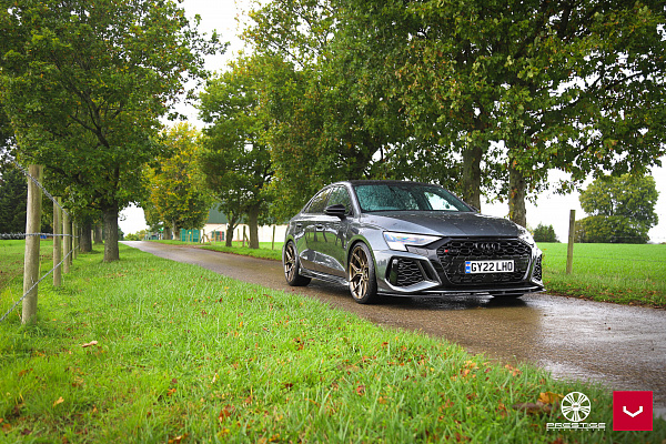 Фото дисков Vossen HF-5 Сатиновая бронза на Audi A/S/RS 3 (8Y)