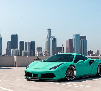 Фото дисков HRE 501 на Ferrari 488