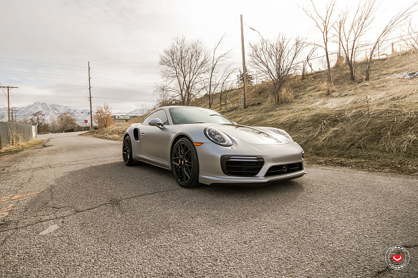 Фото дисков Vossen EVO-5R Черный сатин на Porsche 911 VIII