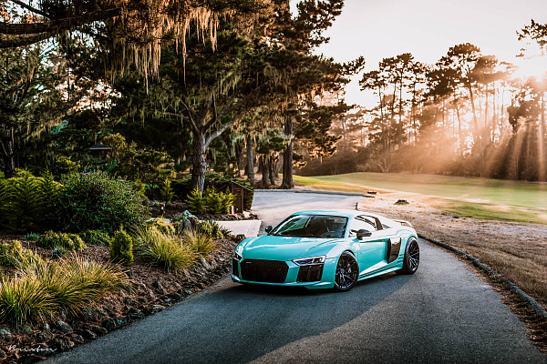 Фото дисков Brixton Forged PF8 Черный глянец на Audi R8 (4S)