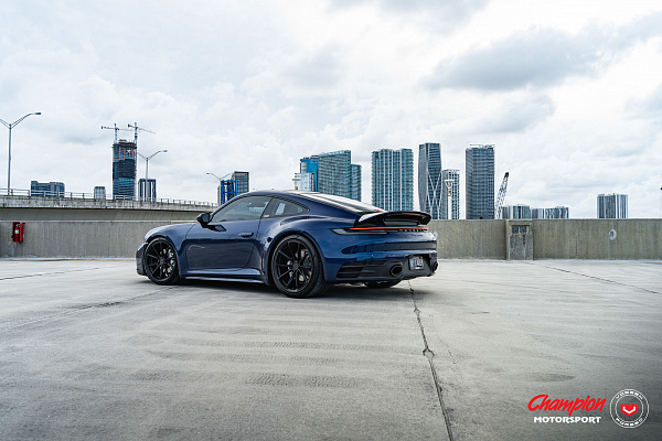 Фото дисков Vossen RS92 Черный сатин на Porsche 911 VIII