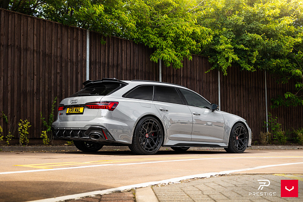 Фото дисков Vossen HFX-1 (5-Lug) Черный глянец на Audi A/RS 7 (4K)
