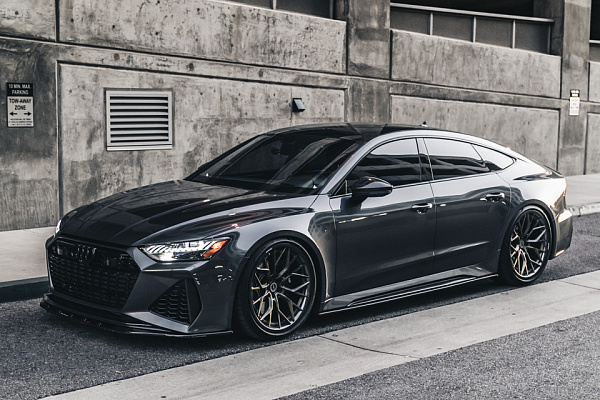 Фото дисков Brixton Forged PF10 Сатиновая темная бронза на Audi A/RS 7 (4K)