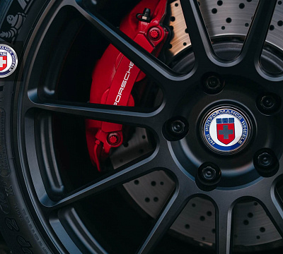 Фото дисков HRE RC103 на Porsche Cayman II