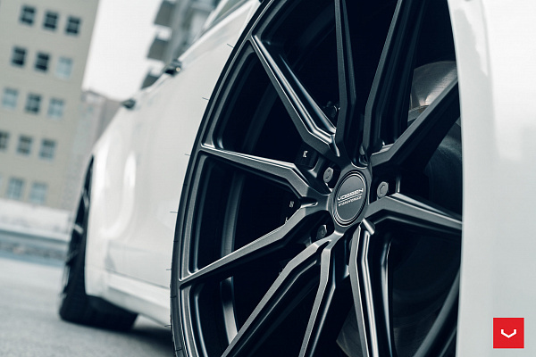 Фото дисков Vossen HF-3 Черный сатин на Tesla Model S