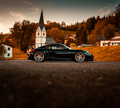 Фото дисков Vossen M-X3 на Porsche Cayman II