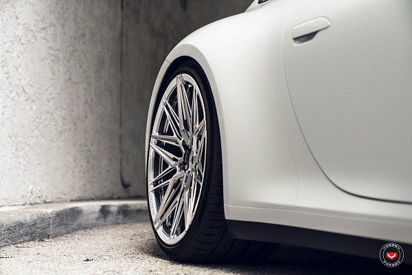 Фото дисков Vossen EVO-5R Полированный лак на Porsche 911 VIII