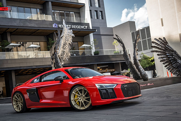 Фото дисков Anrky AN23 Сатиновая шампань на Audi R8 (4S)