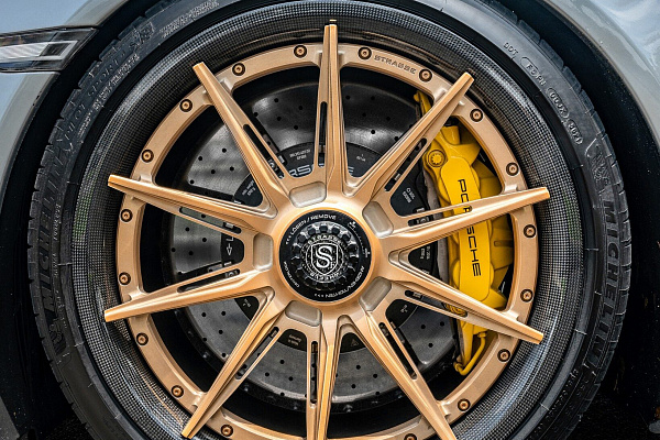 Фото дисков Strasse Wheels SV10-RS Performance Сатиновое золото на Porsche 911 VII