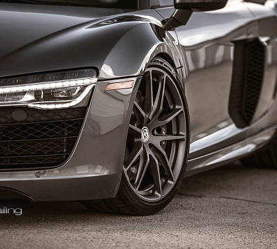 Фото дисков HRE P104 на Audi R8 (Typ 42)
